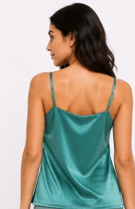 Satin Cowl-Neck Camisole