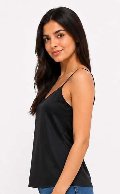 Satin Cowl-Neck Camisole