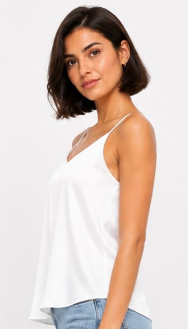 Satin Cowl-Neck Camisole