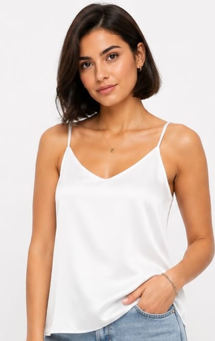 Satin Cowl-Neck Camisole