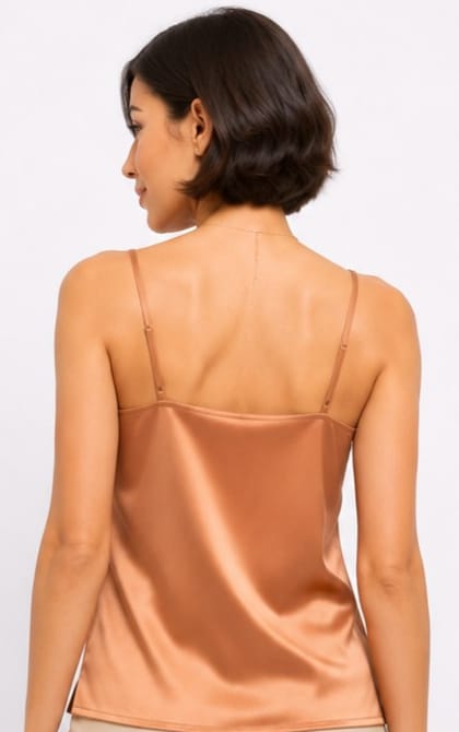 Satin Cowl-Neck Camisole