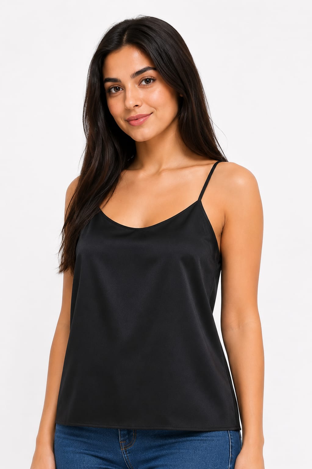 Satin Cowl-Neck Camisole