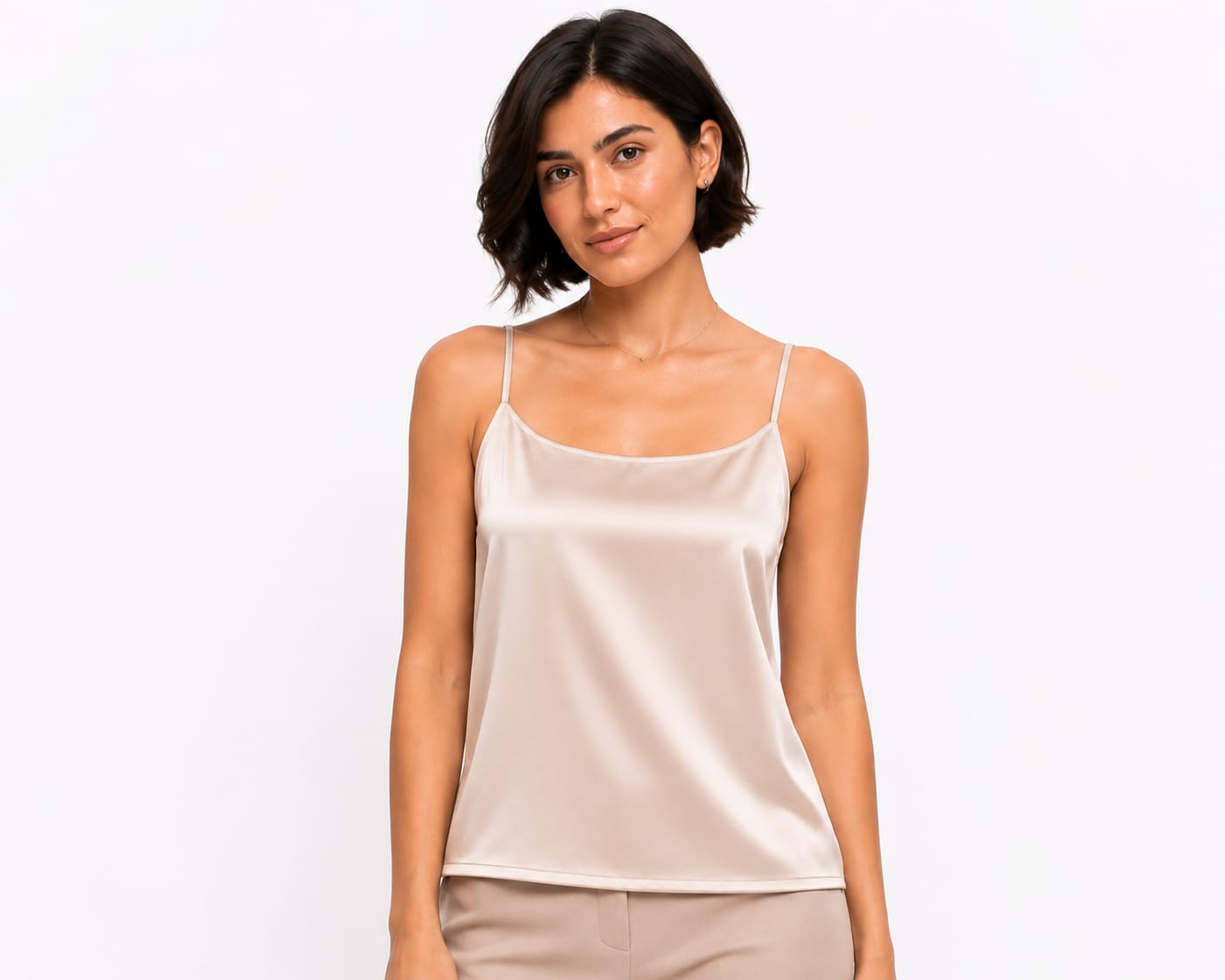 Satin Cowl-Neck Camisole