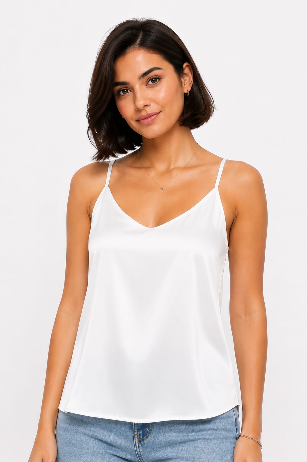 Satin Cowl-Neck Camisole