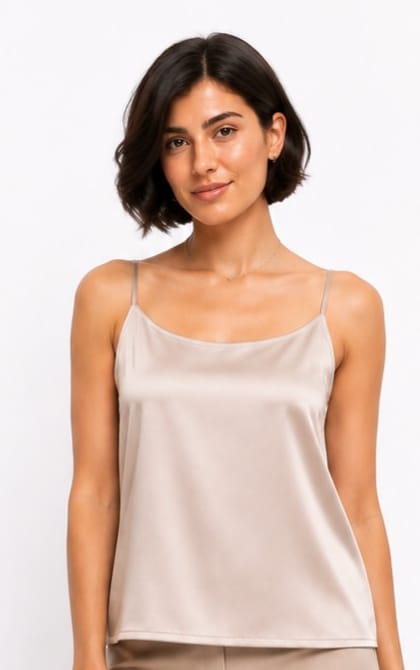 Satin Cowl-Neck Camisole