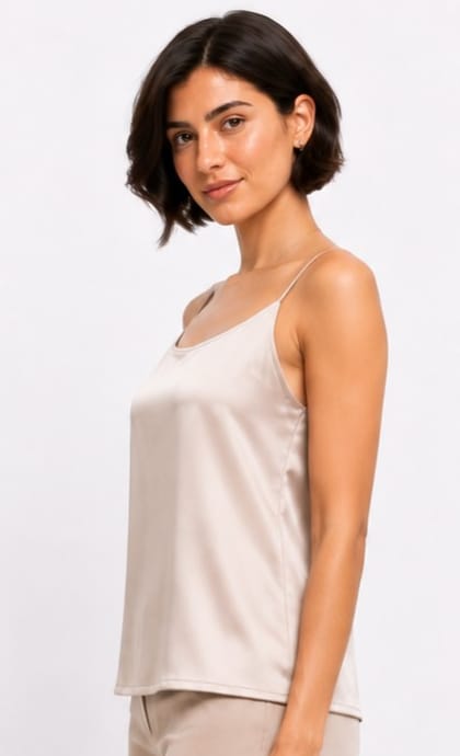 Satin Cowl-Neck Camisole