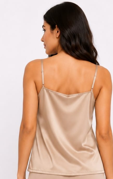 Satin Cowl-Neck Camisole
