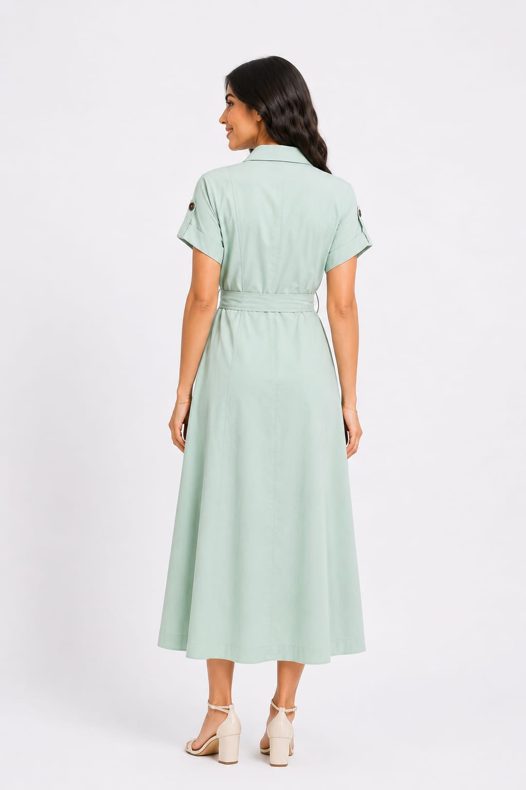Trench-Style Dress