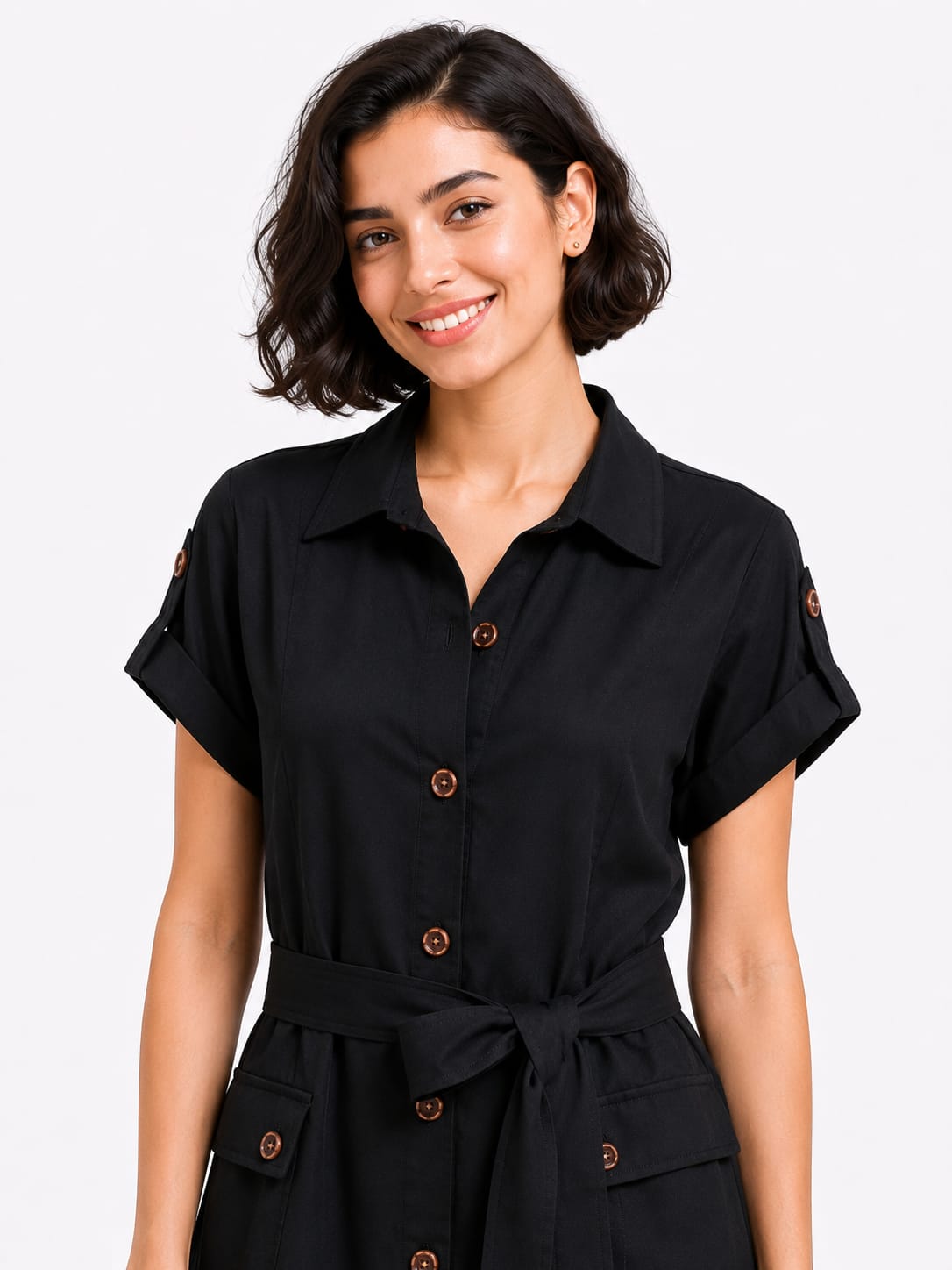 Trench-Style Dress
