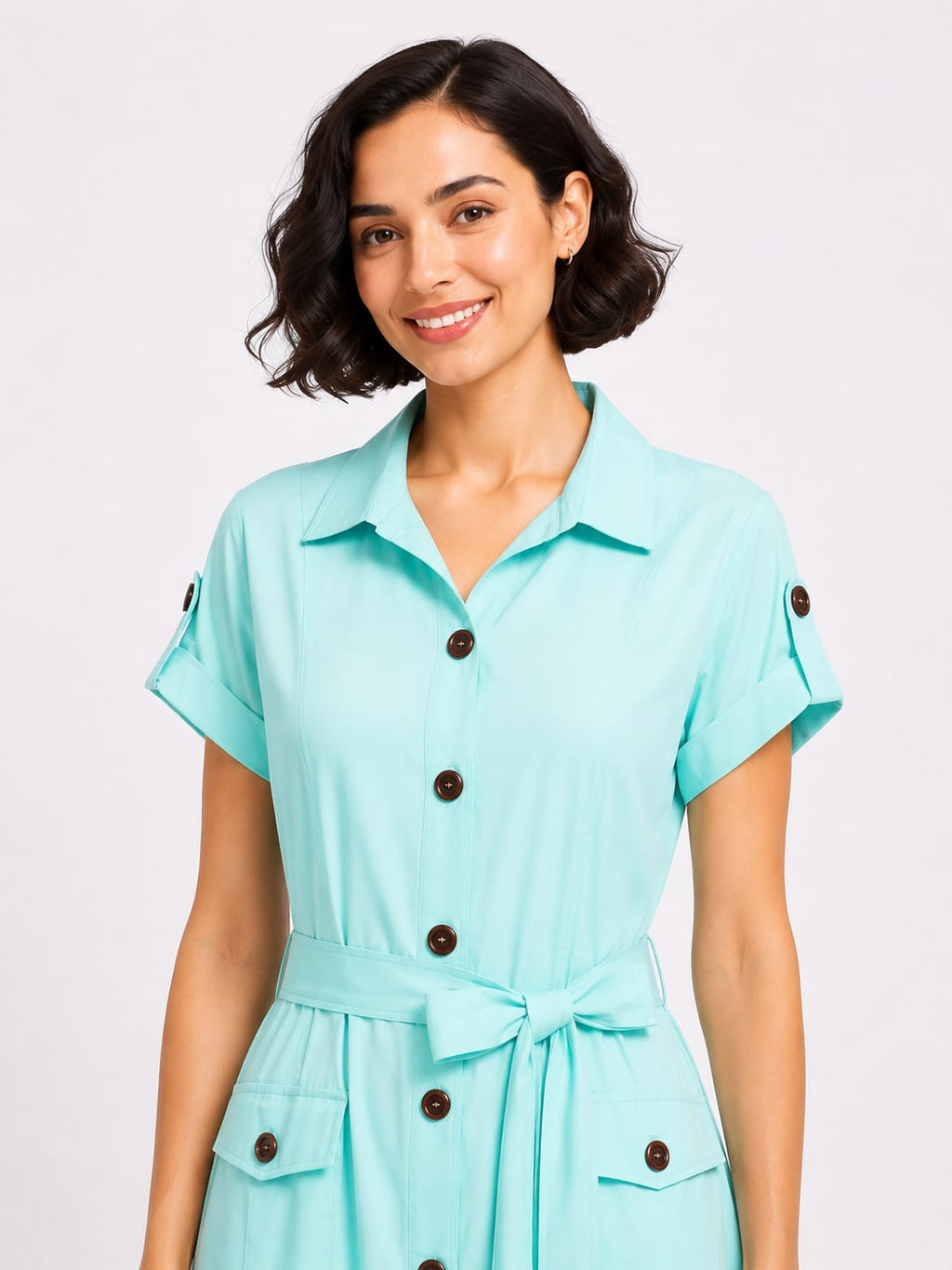 Trench-Style Dress