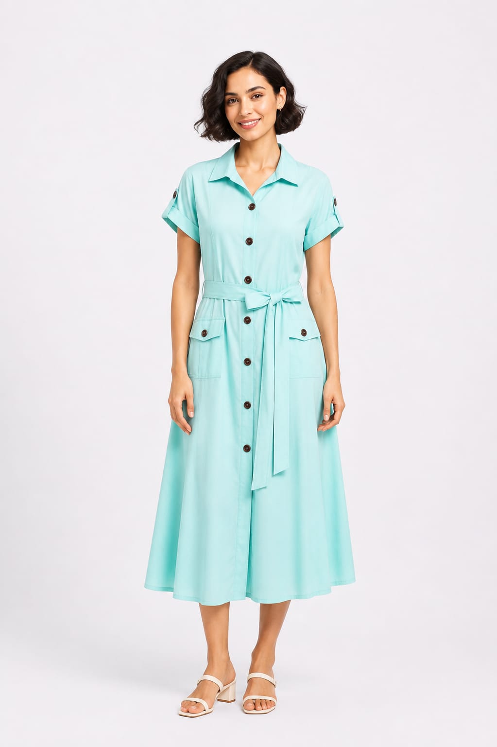 Trench-Style Dress