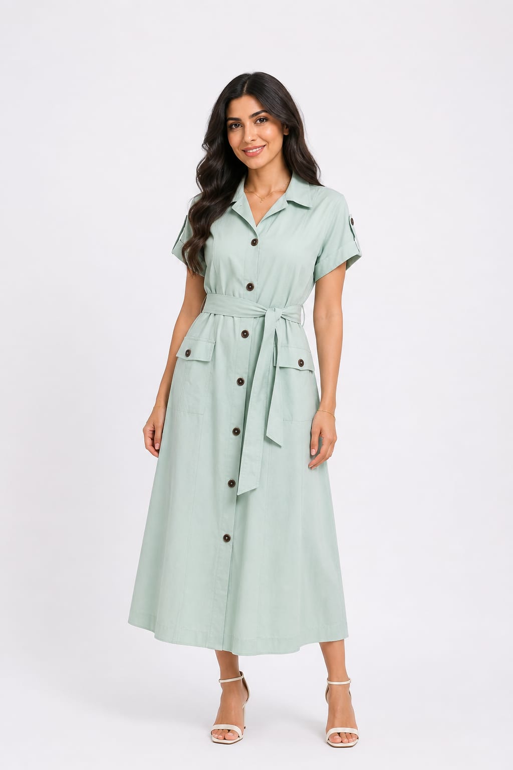 Trench-Style Dress