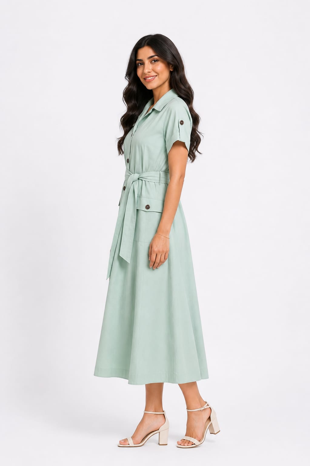 Trench-Style Dress