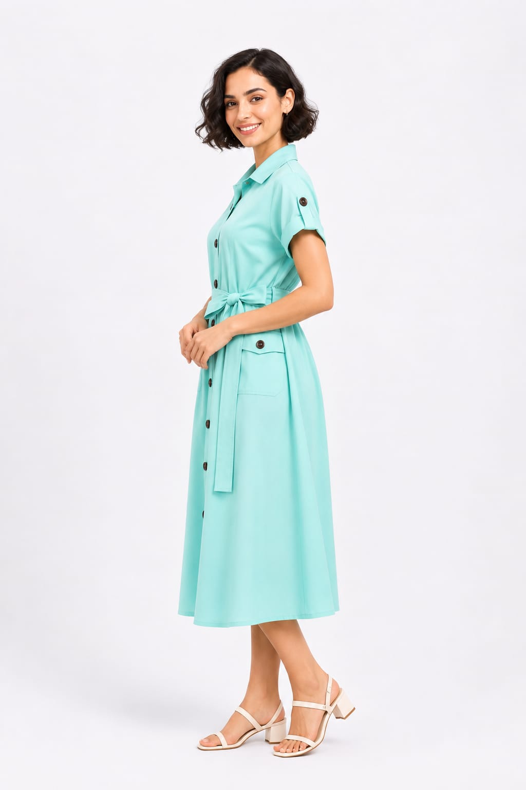 Trench-Style Dress
