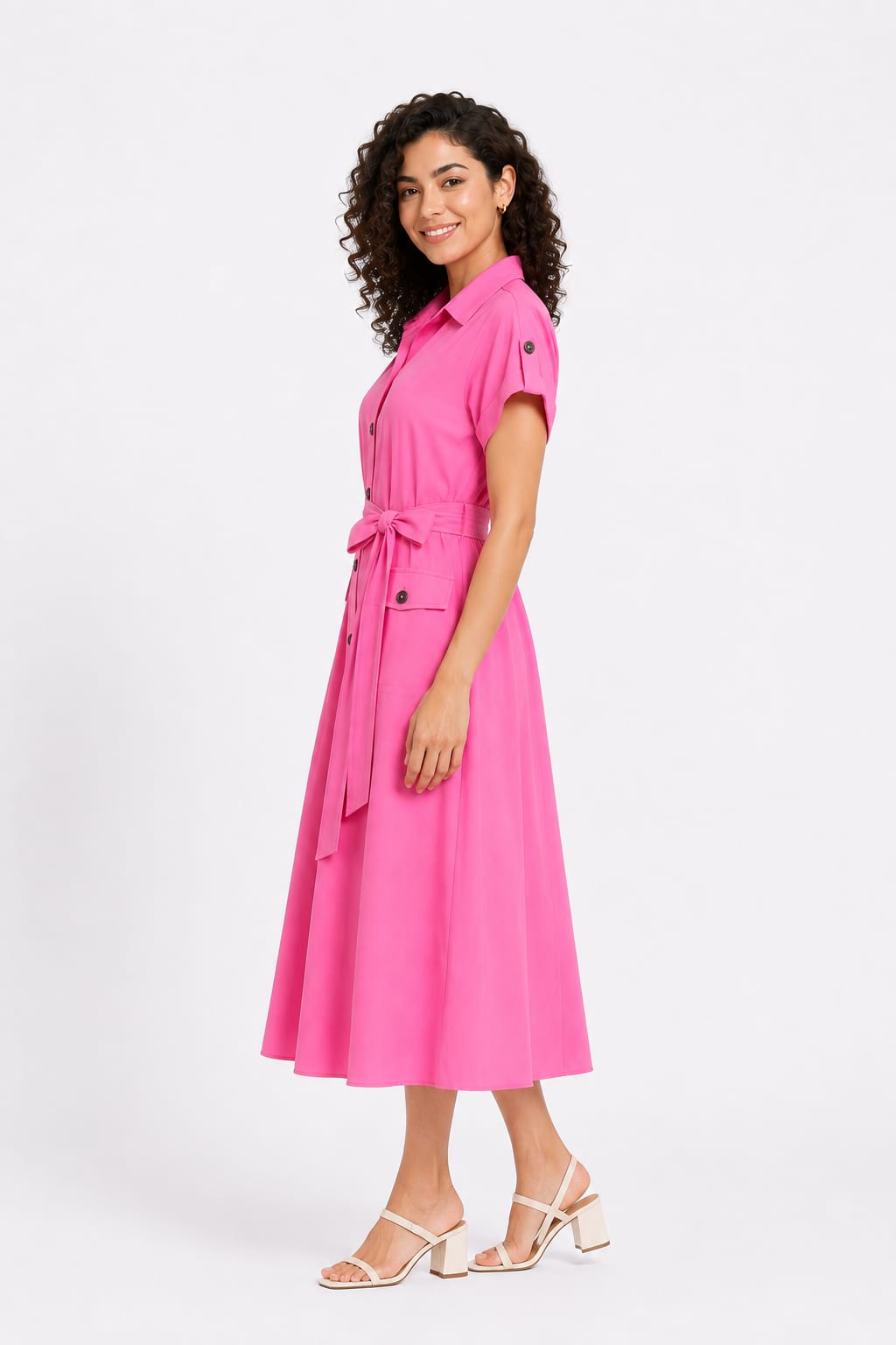 Trench-Style Dress