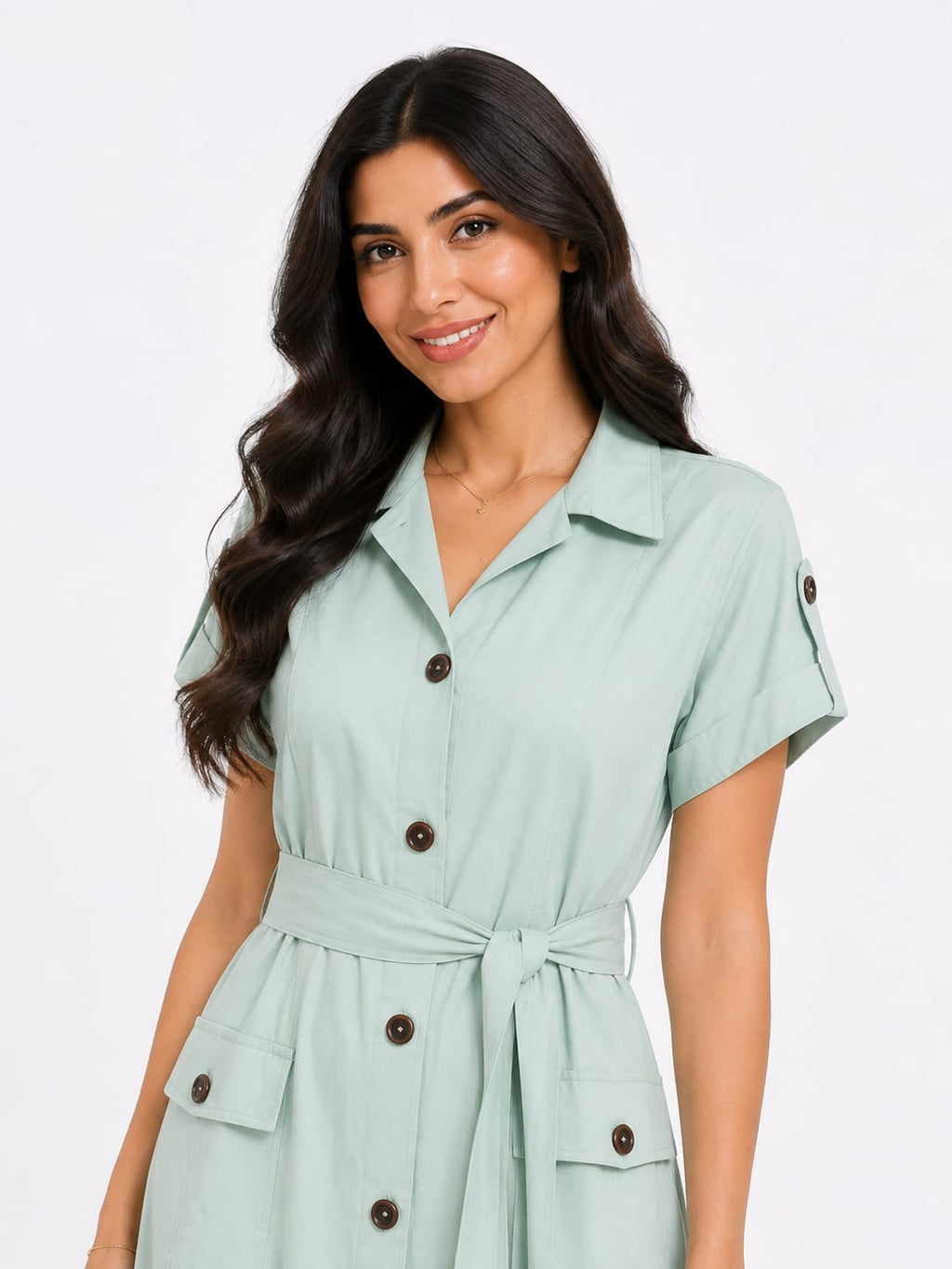 Trench-Style Dress
