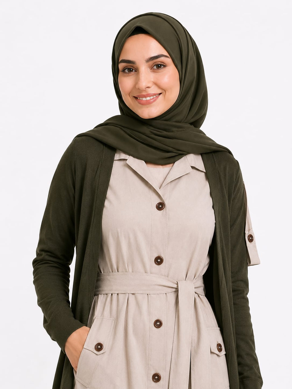 Trench-Style Dress