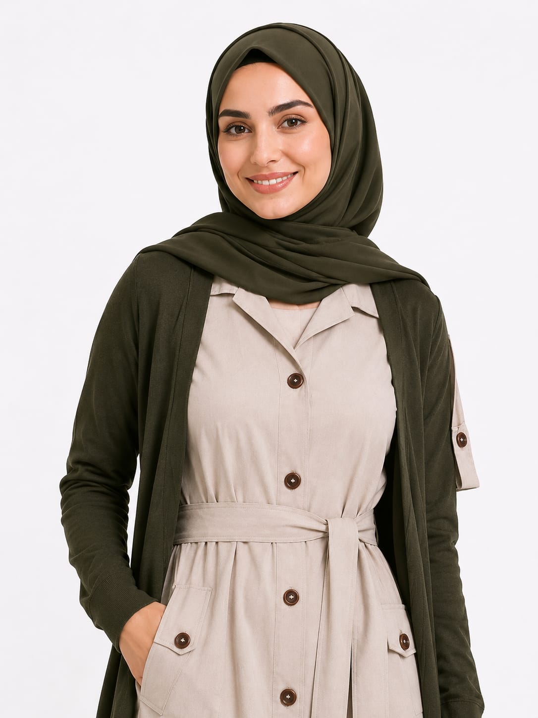 Trench-Style Dress