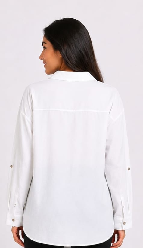 Double-Pocket Button-Up Shirt