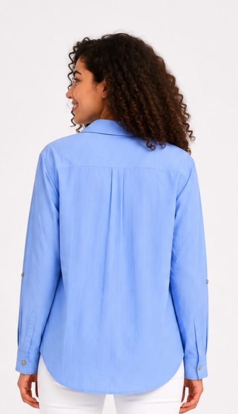 Double-Pocket Button-Up Shirt