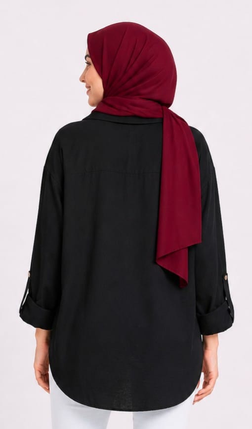 Double-Pocket Button-Up Shirt