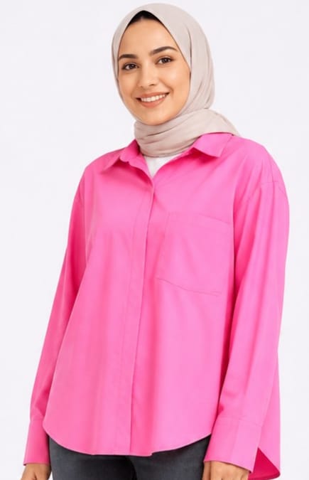 Long-Sleeve Button-Up Shirt