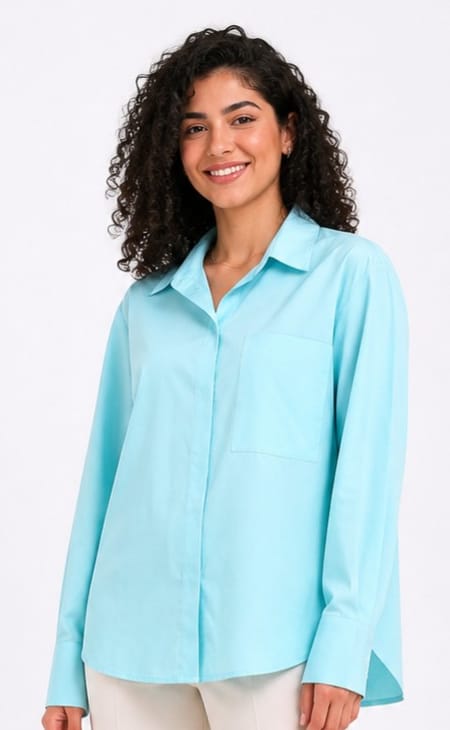 Long-Sleeve Button-Up Shirt