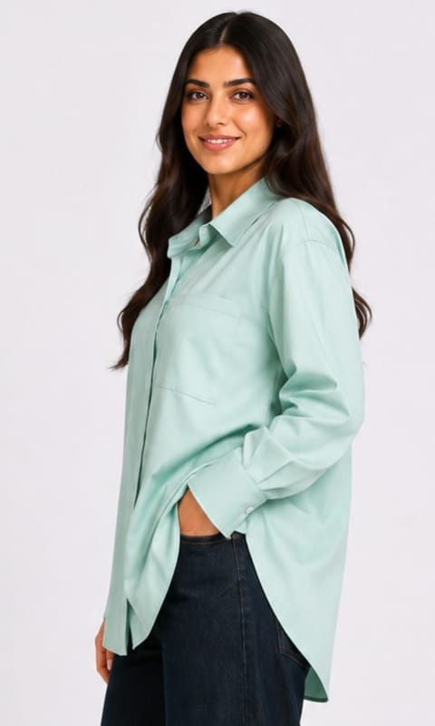 Long-Sleeve Button-Up Shirt
