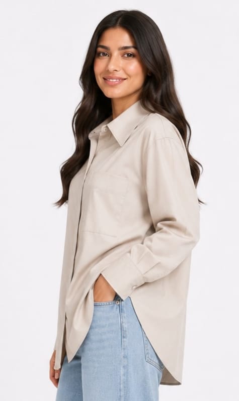 Long-Sleeve Button-Up Shirt