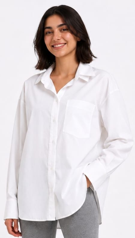 Long-Sleeve Button-Up Shirt