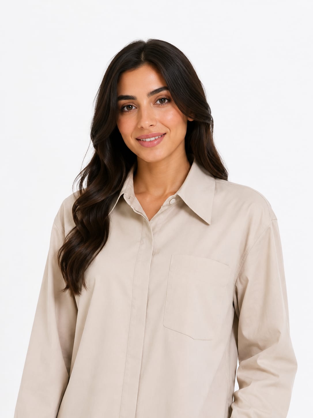 Long-Sleeve Button-Up Shirt