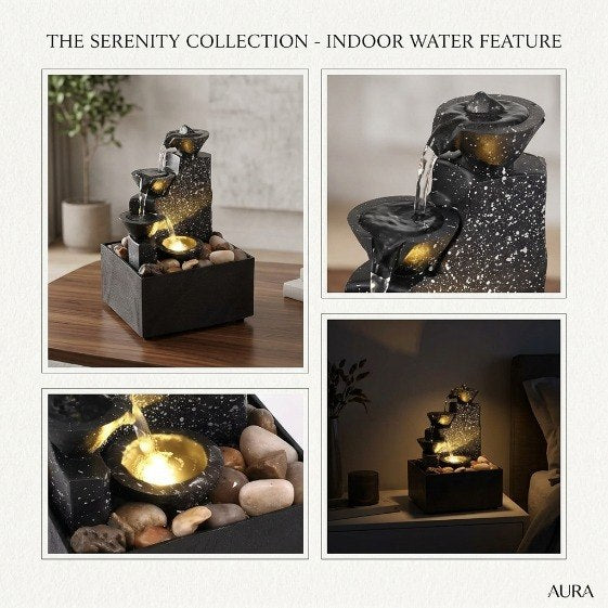 AURA FLOW Decorative Relaxation Water Fountain