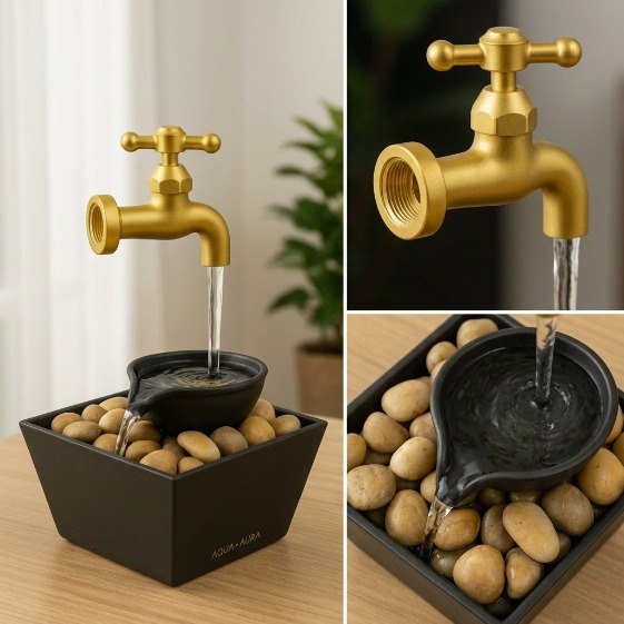 AURA FLOW Decorative Relaxation Water Fountain