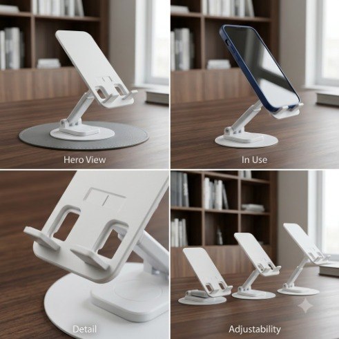ErgoFlex Pro Adjustable Phone & Tablet Stand