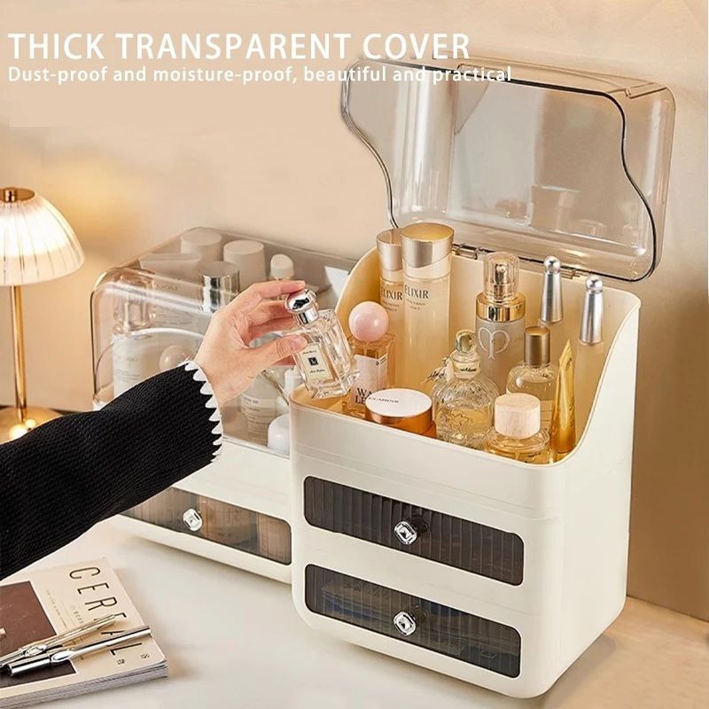 Jumbo Makeup Organizer with 2 Drawers