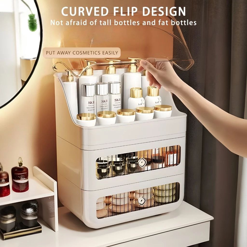 Jumbo Makeup Organizer with 2 Drawers