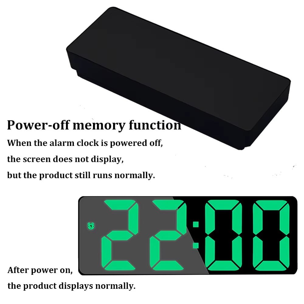 Smart Mirror LED Alarm Clock