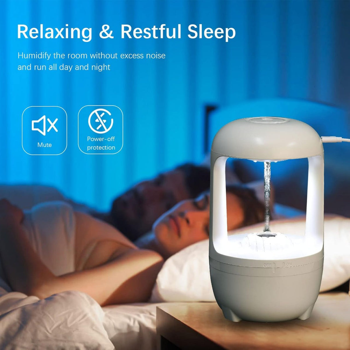 Anti-Gravity Floating Water Drop Humidifier