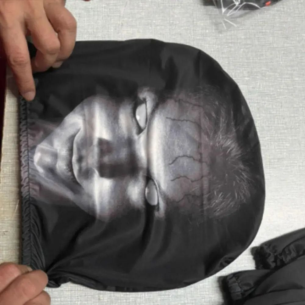 Scary Face Car Headrest Cover