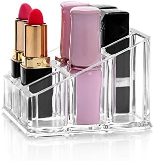 Clear Acrylic Lipstick Organizer – 9 Slots