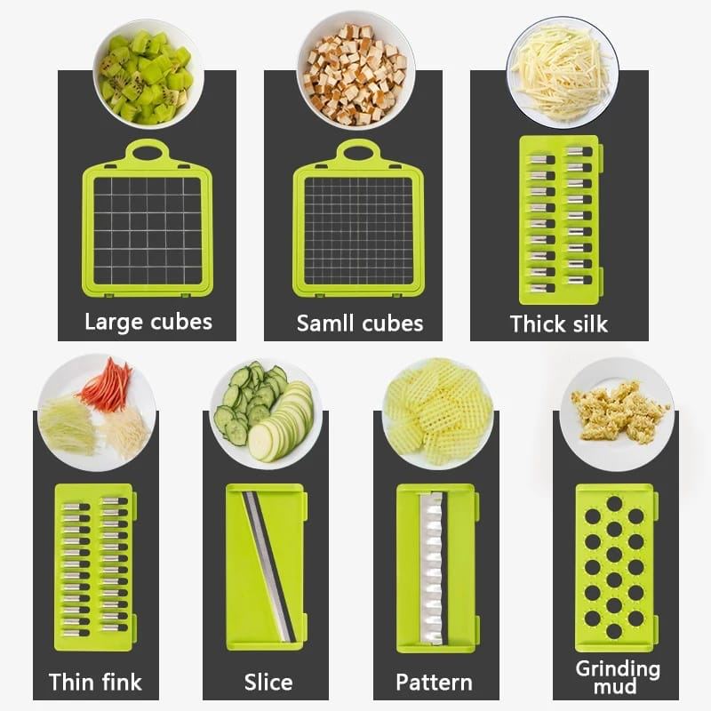 Multi-Blade Manual Vegetable Slicer & Grater