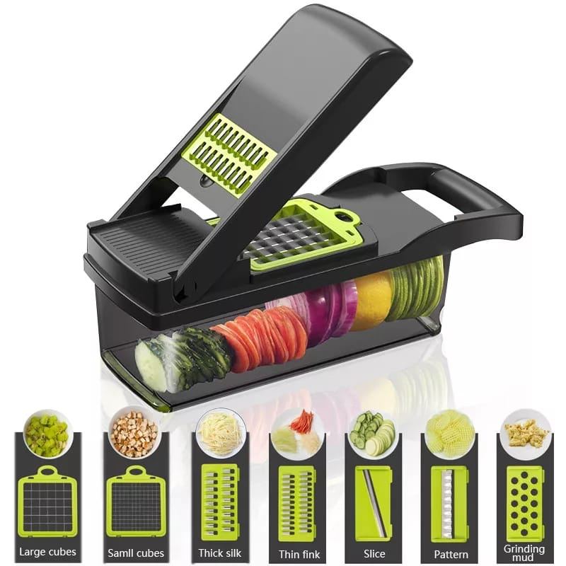 Multi-Blade Manual Vegetable Slicer & Grater