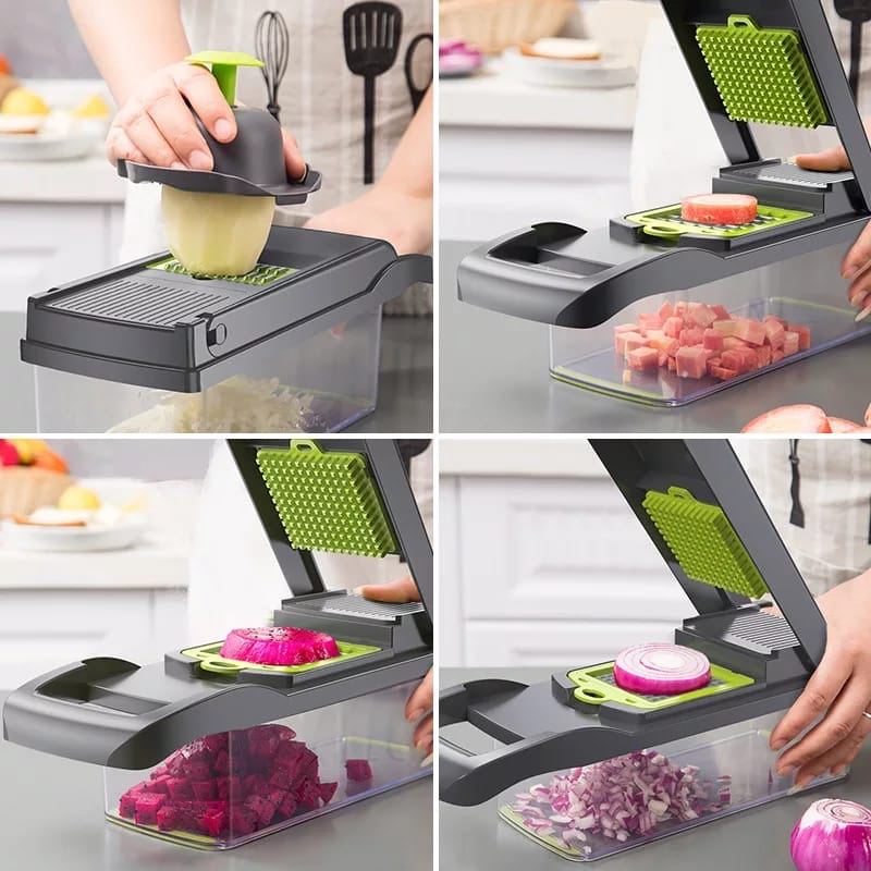 Multi-Blade Manual Vegetable Slicer & Grater