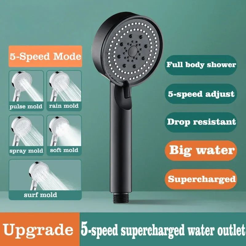 Hydro-Jet Turbo High-Pressure Shower Head