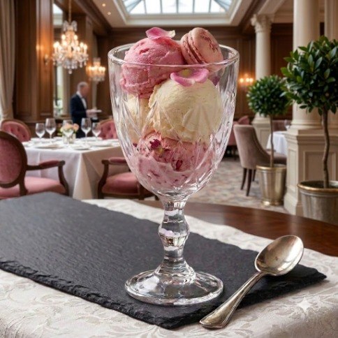 Royal Elegance Pink Bow Glass Juice Cups