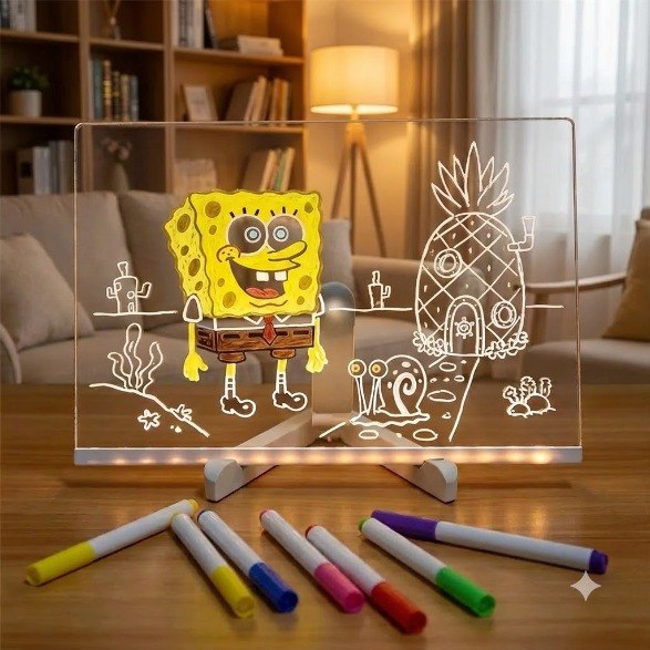 Magic Glow LED Drawing Board for Kids