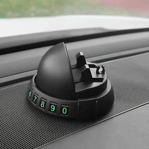 360° Rotating Car Phone Holder with Parking Number