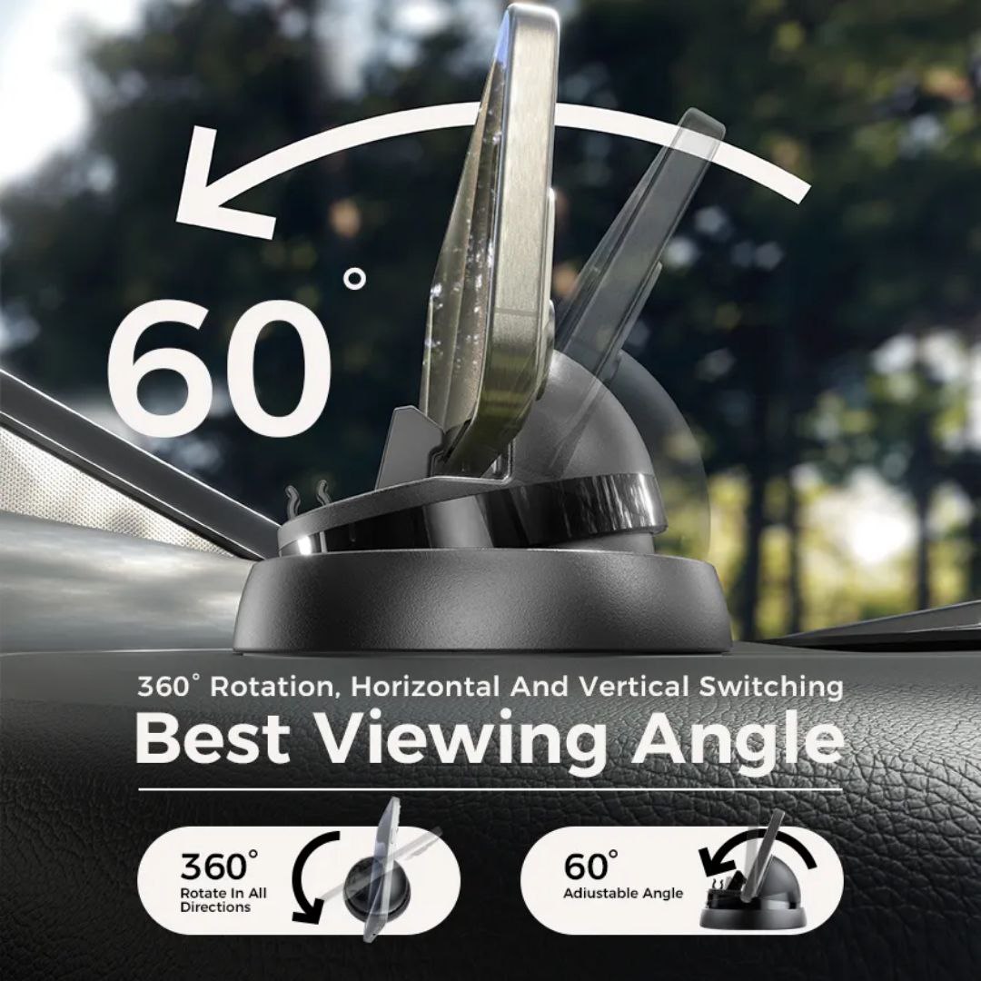 360° Rotating Car Phone Holder with Parking Number