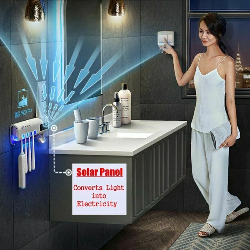 Automatic Toothbrush Holder with Sanitizing Device