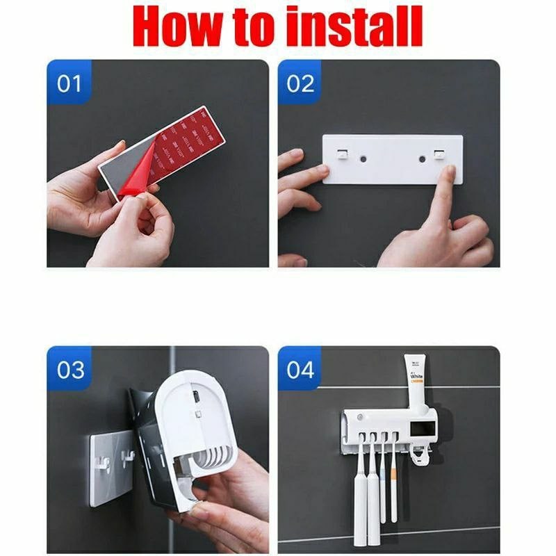 Automatic Toothbrush Holder with Sanitizing Device